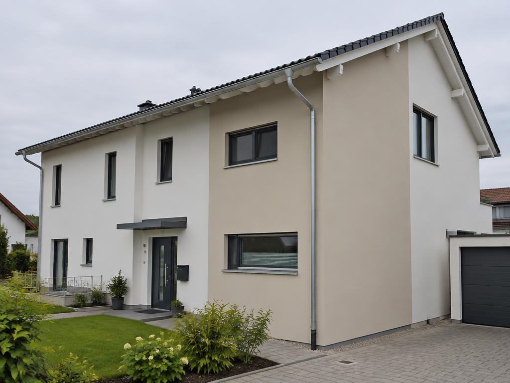 Fassade neu putzt und gestrichen